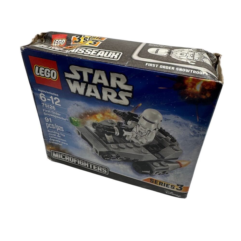 LEGO Star Wars First Order Snowspeeder Microfighters Set 75126 Series 3 DMG BOX